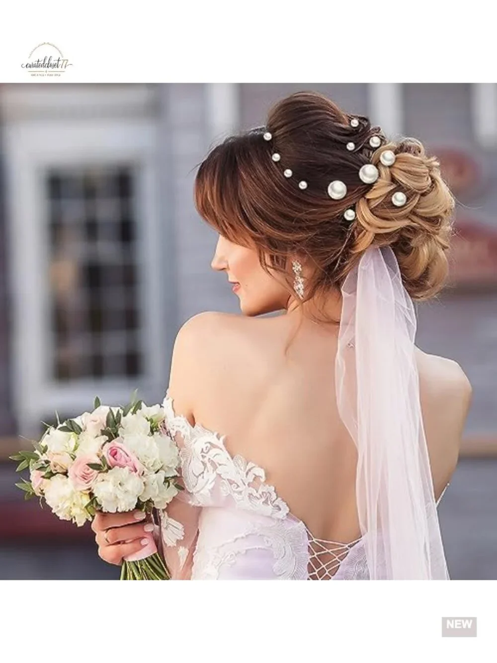 18 Bridal Pearl U-Shaped Hair Pins Set for Wedding and Prom
